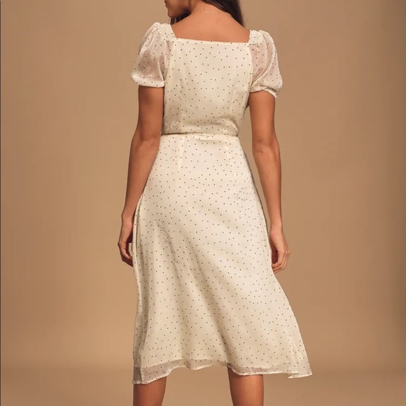 Ivory polka dot dress - Picture 4 of 4